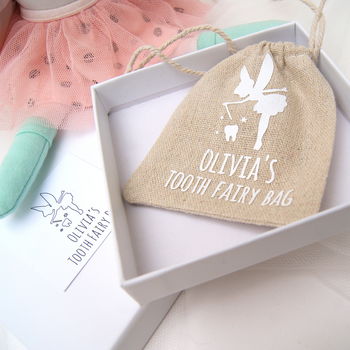 Parents Keepsake Personalised Tooth Fairy Bag, 5 of 8