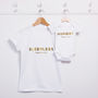 Personalised Sleepless Hungry Mother's Day T Shirt Set, thumbnail 1 of 1