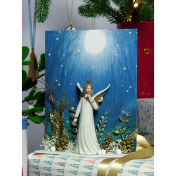 Garden Angel Luxury Christmas Card, 2 of 4