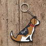 Beagle Key Ring Personalisation Available, thumbnail 1 of 4