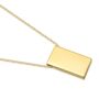Personalised 18 K Gold Plated Oblong Necklace, thumbnail 2 of 5