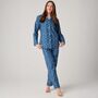 Women's 'Marrakesh' Paisley Crisp Cotton Pyjama Set, thumbnail 1 of 4
