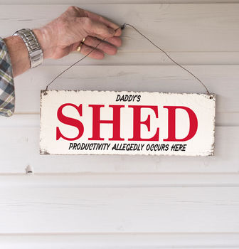 Personalised Vintage Style Shed Sign By Delightful Living ...