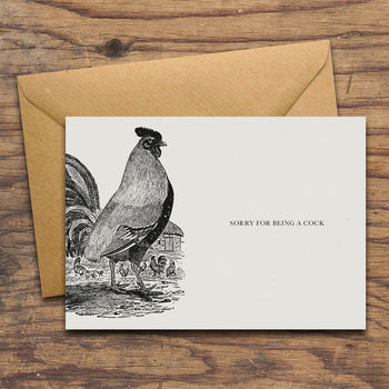 'You're Such A Cock' Personalised Greeting Card, 3 of 3