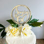 Personalised Wooden Birthday Cake Topper For Ages 18 60, thumbnail 4 of 4