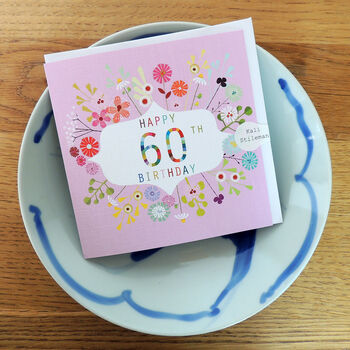 Floral 60th Birthday Card, 3 of 5
