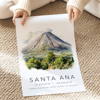 El Salvador Travel Poster Of Santa Ana, 2 of 6