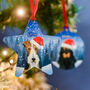 Personalised Snowy Forest Dog Christmas Decoration, thumbnail 12 of 12