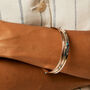 Rajput Empowerment Turquoise Silver Spinning Bangle, thumbnail 2 of 11