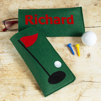 Golf Glasses Case Personalised Fathers Day Gift, 2 of 3