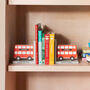 Personalised Kids London Bus Bookends, thumbnail 4 of 9