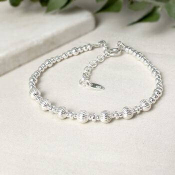 70th Birthday Bracelet, Evie, Sterling Silver, 3 of 5