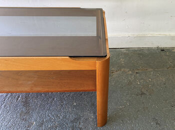 Mid Century Smoked Glass Coffee Table By Myer, 2 of 7