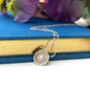 Sterling Silver Mini Sunflower Necklace, thumbnail 9 of 12