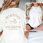 Martinis And Bikinis Personalised Hen Party T Shirt, thumbnail 1 of 4