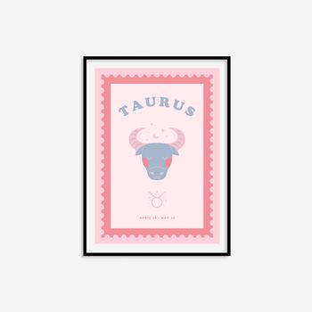 Children's Taurus Zodiac Print, 5 of 8