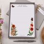 A5 Personalised Letter Writing Paper Poppy And Rabbit, thumbnail 1 of 4