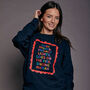 Cosy Nights Slogan Christmas Sweatshirt, thumbnail 5 of 8