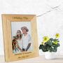 Personalised Mr And Mrs Solid Oak Photo Frame, thumbnail 2 of 2