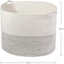Baby Laundry Storage Basket Cotton Rope With Handle, thumbnail 2 of 4