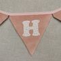 Bunting Pink Velour Personalised Baby Nursery Decor, thumbnail 3 of 12