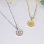 Alba Sun Coin Necklace, thumbnail 2 of 7