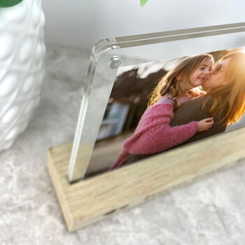 Personalised Kids Writing Wooden Base 6x4' Photo Frame, 4 of 12