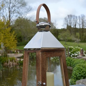 Wooden Candle Lantern, 7 of 8