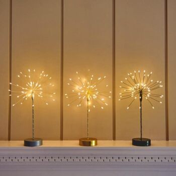 Mini Table Starburst Light 27cm In Gold, 3 of 3