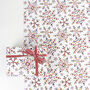 Premium Quality Vibrant Multi Coloured Snowflake Christmas Gift Wrapping Paper, thumbnail 4 of 4