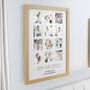 Personalised Special Date Oak Multi Photo Frame Wedding Gift, thumbnail 2 of 5