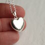 Sterling Silver Heart Locket Necklace, thumbnail 2 of 9