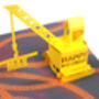 Personalised Yellow Crane Pop Up Birthday Card Pop Up, thumbnail 1 of 5