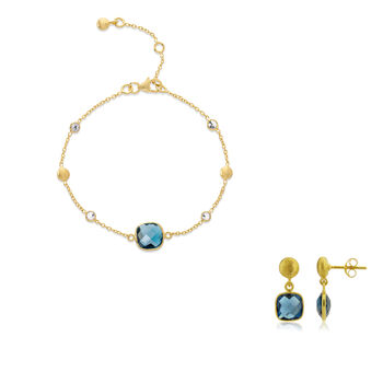 Iseo London Topaz And Gold Plated Jewellery Set, 4 of 5
