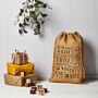 Personalised Christmas Hessian Sack Large Naughty Or Nice, thumbnail 3 of 4