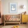 'Hello Little One' Set Of Two Nursery Blue Art Prints, thumbnail 3 of 4