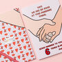 Holding Hands Personalised Anniversary Card, thumbnail 1 of 4