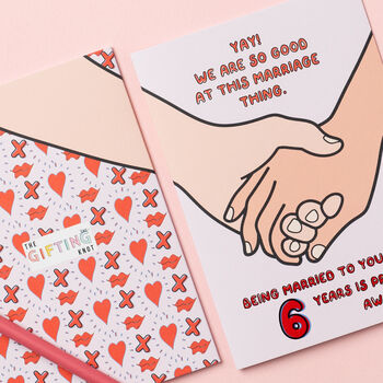 Holding Hands Personalised Anniversary Card, 2 of 4