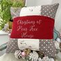 Robin Christmas Cushion, thumbnail 4 of 5
