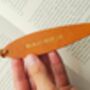 Willow Personalised Leather Bookmark, thumbnail 8 of 10