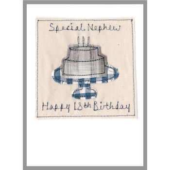 Personalised 13th Birthday Cake Card For Boy, 8 of 12