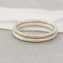 Faceted Band Ring. 9ct Gold Stackable Ring, thumbnail 6 of 6