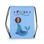 Personalised Sky Blue Circus Waterproof Swim Bag, thumbnail 6 of 8
