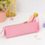 Pink Pencil/Make Up Case With Gold Zip, thumbnail 4 of 6