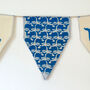 Whale Bunting. Blue. Wall Hanging. Handmade, thumbnail 6 of 6