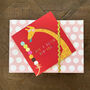 Giraffe Ice Cream Birthday Card, thumbnail 1 of 4
