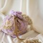 Arisha Lilac Velvet Potli Bag, thumbnail 4 of 6