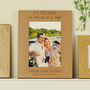 Personalised Anniversary 5x7 Oak Finish Photo Frame, thumbnail 3 of 3