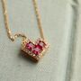Valentine Heart Jewel Necklace, thumbnail 5 of 9