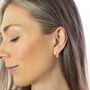 Lily Of The Valley Silver Drop Stud Earrings, thumbnail 2 of 9